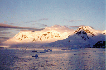 Sunset at Paradise Harbour