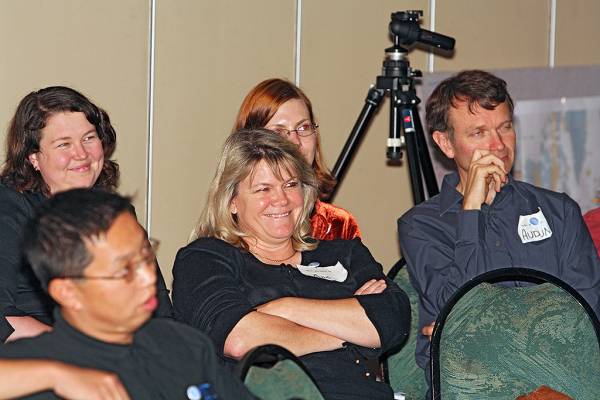 Suzanne Little, Hoylen Sue, Ann Godfrey, Karen Henricksen, Audun Josang,  | DSTC Farewell Symposium, 28 July 2005  | 