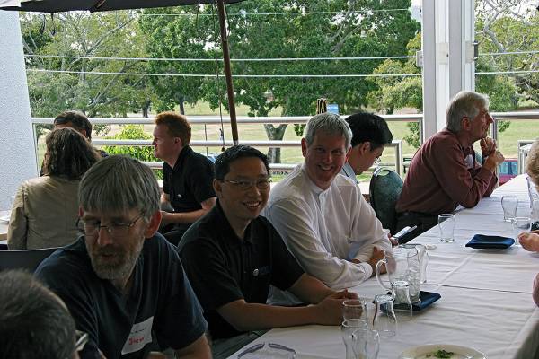 Stephen Crawley, Hoylen Sue, Rob McArthur,  | DSTC Farewell Symposium, 28 July 2005  | 