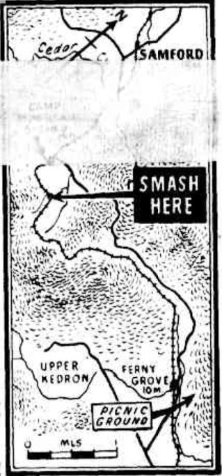 map of where crash happened