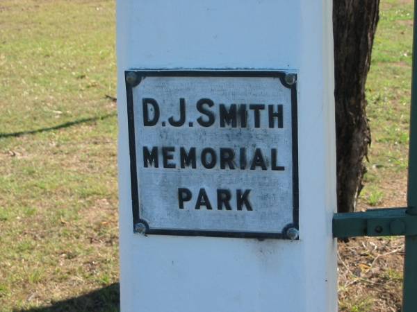 D J SMITH  | memorial park  | Canungra War Memorial  | 