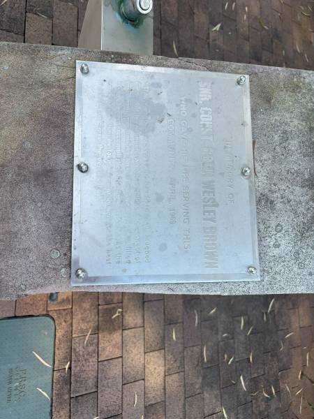 (snr const) Colin Wesley BROWN  | d: Apr 1969  |   | Dayboro War memorial  | 