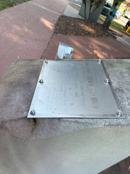 (snr const) Colin Wesley BROWN  | d: Apr 1969  |   | Dayboro War memorial  | 