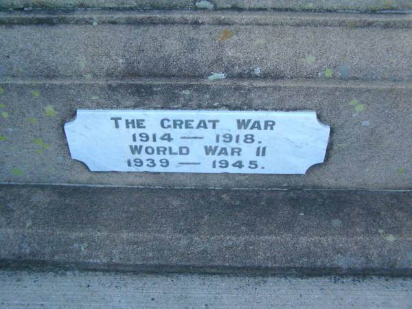 Killarney War Memorial - Warwick Shire  | 