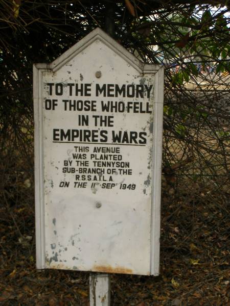 RSL Memorial Park, Tennyson, Brisbane  | 