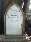 
Rachael (CLOWES)
d: 11 Jan 1885 aged 48

wife of Daniel CLOWES

Clowes Graves, Tom Jeffery Memorial Park, Agnes Water, Gladstone Region

