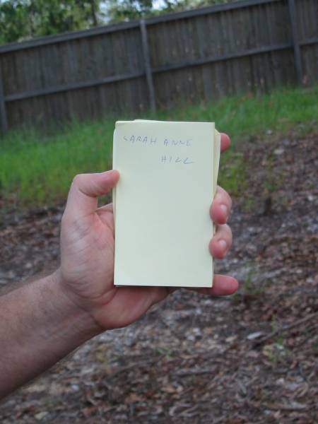 Sarah Anne HILL ?  |   | Albany Creek Cemetery, Pine Rivers  |   | 