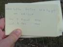 Carl Friedrich Ernest REHFELDT,
born 13 May 1839 Greifenberg Germany,
died 14 Sept 1911 Alberton;
Wilhelmine Christiane REHFELDT (nee BESTER),
born 3 Sept 1829 died 14 April 1917;
Alberton Cemetery, Gold Coast City