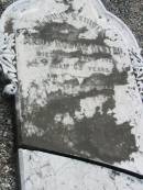 Anna Rosina HESTER,
died 11 June 1919 aged 63 years;
Alberton Cemetery, Gold Coast City