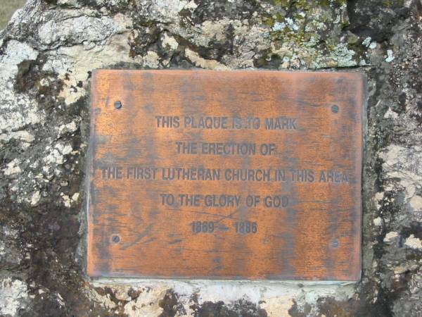 Lutheran Church 1869 - 1886;  | Alberton Cemetery, Gold Coast City  | 