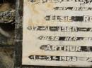 Elsie ROBINSON,
mother,
died 17-1-1968 aged 72 years;
Arthur Dudley,
son,
died 1-3-1968 aged 50 years;
Appletree Creek cemetery, Isis Shire