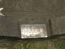 Robert (Robbie) William CROOKS,
son,
died 22 May 1948 aged 2 years;
Appletree Creek cemetery, Isis Shire