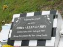 John Allen DARBY,
father,
20 Dec 1919 - 2 April 2003;
Appletree Creek cemetery, Isis Shire