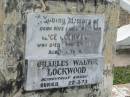 Alice LOCKWOOD,
wife mother,
died 28 April 1965 aged 80 years;
Charles Walter LOCKWOOD,
accidentally killed,
buried 22-3-73;
Kathleen A.R. FOSTER,
wife mother,
died 14 Aug 1948 aged 38 years;
Thomas LOCKWOOD,
husband father,
died 5 Feb 1978 aged 64 years;
Appletree Creek cemetery, Isis Shire