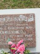 Harold Edward MALONE,
father,
died 13 July 1982 aged 86 years;
Gertrude May MALONE,
mother,
died 27 May 1982 aged 81 years;
Appletree Creek cemetery, Isis Shire