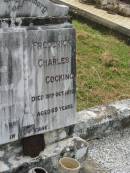 Lillian Maud COCKING,
died 4 Aug 1977 aged 94 years;
Frederick Charles COCKING,
died 19 Oct 1952 aged 69 years;
Appletree Creek cemetery, Isis Shire