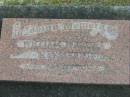 William Rasmus KENDALL,
born 1903,
died 1971;
Appletree Creek cemetery, Isis Shire