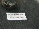 Ada LINDSAY,
died 27 Nov 1959;
Appletree Creek cemetery, Isis Shire