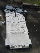 Clara Louisa OAKES,
born 18 June 1868,
died 9 Aug 1913;
Douglas Waugh OAKES,
born 24 July 1862,
died 17 April 1918;
Jessie Isabel OAKES,
born 27 June 1860,
died 30 June 1927;
Appletree Creek cemetery, Isis Shire