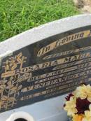 Rosaria Maria CARDILLO,
wife mother,
died 7 Dec 1967 aged 57 years;
Venerando CARDILLO,
husband father,
died 3 Dec 1990 aged 88 years;
Appletree Creek cemetery, Isis Shire