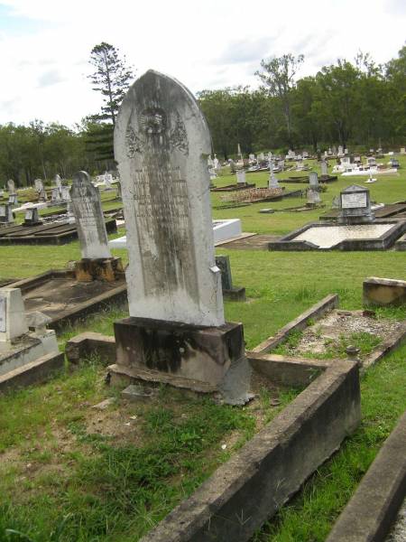 Isaac PITT,  | died 1 June 1924 aged 85 years 10 months;  | Elizabeth PITT,  | wife,  | died 13 Jan 1925 aged 88 yars 8 months;  | Appletree Creek cemetery, Isis Shire  | 