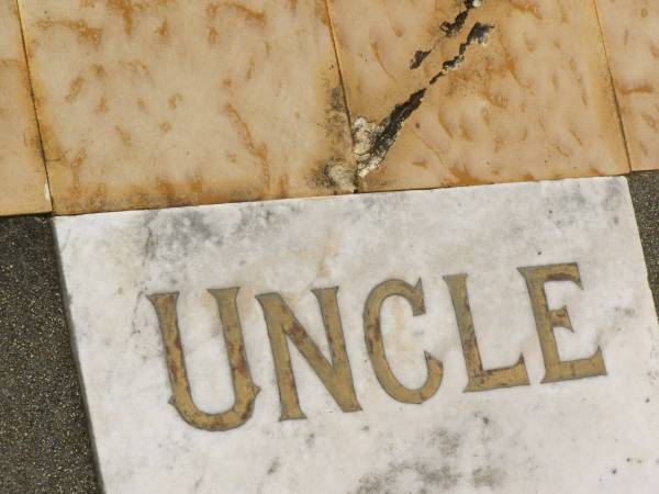 William George WEBB,  | uncle,  | died 26 April 1959 aged 85 years;  | Appletree Creek cemetery, Isis Shire  | 