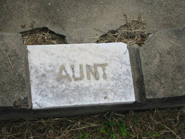 Mary Ann Elizabeth COUZENS,  | wife of William COUZENS,  | aunt,  | died 30? Nov 1948? aged 93 years;  | William COUZENS,  | husband uncle,  | died 29 June 1948 aged 94 years;  | Appletree Creek cemetery, Isis Shire  | 