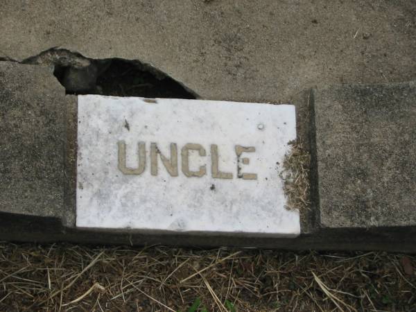 Mary Ann Elizabeth COUZENS,  | wife of William COUZENS,  | aunt,  | died 30? Nov 1948? aged 93 years;  | William COUZENS,  | husband uncle,  | died 29 June 1948 aged 94 years;  | Appletree Creek cemetery, Isis Shire  | 