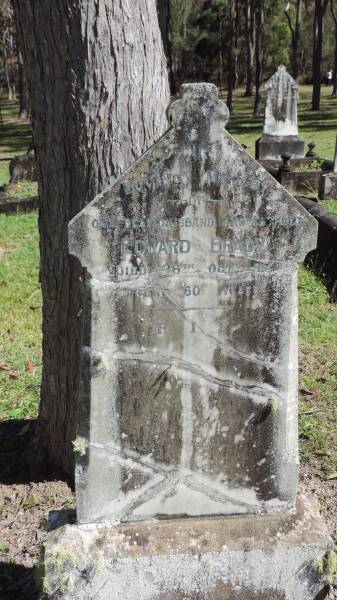 Edward BRADY  | d: 26 Oct 1914 aged 60  |   | Atherton Pioneer Cemetery (Samuel Dansie Park)  |   | 
