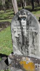 Louisa McCONNELL
d: 20 Sep 1919 aged 44
Atherton Pioneer Cemetery (Samuel Dansie Park)