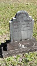 Hazel May RUSSELL
d: 7 Jun 1915 aged 2 mo
Atherton Pioneer Cemetery (Samuel Dansie Park)