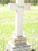 
Anne Susan GOODERHAM,
mother,
born Eyk Suffolk England,
died Bell 1933 aged 82 years;
Bell cemetery, Wambo Shire
