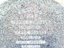 
James C. DICKSON,
1861 - 1938;
Katie DOWNES,
1858 - 1939;
Hugh DOWNES,
1847 - 1944;
Bell cemetery, Wambo Shire
