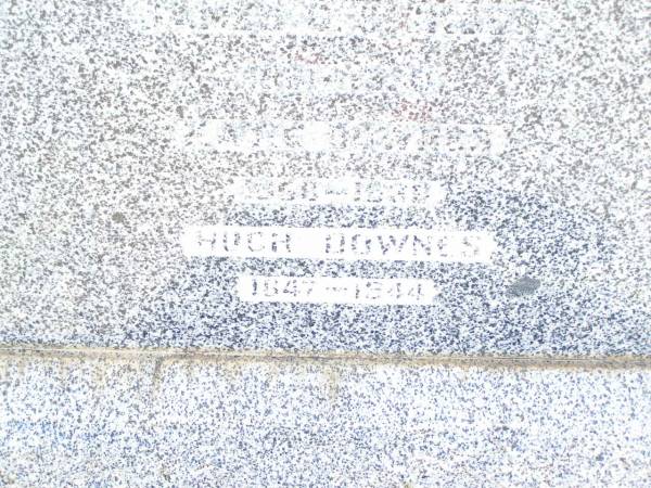 James C. DICKSON,  | 1861 - 1938;  | Katie DOWNES,  | 1858 - 1939;  | Hugh DOWNES,  | 1847 - 1944;  | Bell cemetery, Wambo Shire  | 