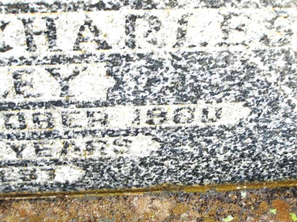 Florence May SORLEY,  | wife mother,  | died 29 Dec 1944 aged 31 years 9 months;  | Stewart Charles SORLEY,  | father,  | died 6 Oct 1960? aged 52? years;  | Bell cemetery, Wambo Shire  | 