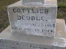 Gottlieb DEUBLE,
born 23 March 1867,
died 18 Dec 1914;
Bergen Djuan cemetery, Crows Nest Shire