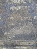 Helene Auguste, wife of Alexander H.A. GOTZ,
died 30 Aug 1933 aged 54 years;
Bergen Djuan cemetery, Crows Nest Shire