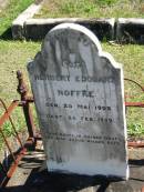 Herbert Edouart NOFFKE
geb: 25 Mai 1902
Gest: 25 Feb 1909
Bethania Lutheran Church, Bethania, Gold Coast
