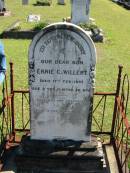 Ernie C WILLERT
17 Feb 1897
aged 2 yrs 11 months 26 days
Bethania (Lutheran) Bethania, Gold Coast