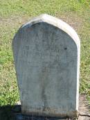 Sophia Regina
beloved daughter of
Wilhelm and Elizabeth WENDT
age 11 months
June ? 1876
Bethania (Lutheran) Bethania, Gold Coast