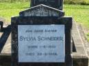 Sylvia SCHNEIDER
B: 1 Jun 1910
D: 22 Jun 1948
Bethania (Lutheran) Bethania, Gold Coast