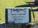 Anna L KRONING
9 Jun 1910
aged 22
Bethania (Lutheran) Bethania, Gold Coast