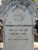 Friedrich J MOLLENHAGEN
8 Aug 1926
aged 86
Bethania (Lutheran) Bethania, Gold Coast