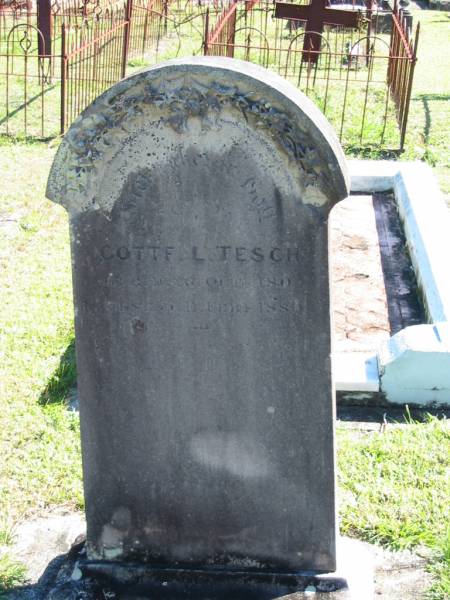 Gottf L TESCH  | geb  26 Oct 1801  | gest 11 Feb 1880  |   | Bethania (Lutheran) Bethania, Gold Coast  | 