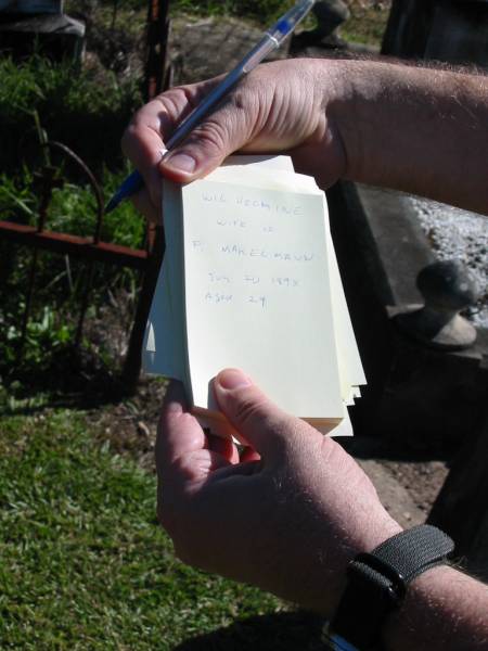 Wilhelmine (wife of) F MAKELMANN  | Jun 20 1898  | aged 29  |   | Bethania (Lutheran) Bethania, Gold Coast  | 