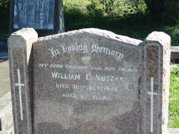 William E NOFFKE  | 30 Oct 1946  | aged 65  |   | Bethania (Lutheran) Bethania, Gold Coast  | 