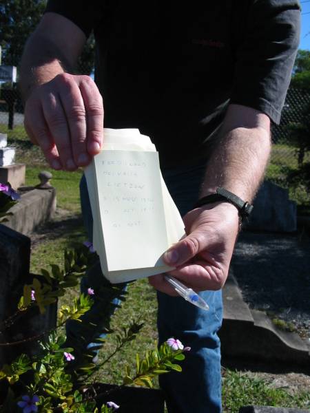 Ferdinand Heinrick LIETZOW  | B: 13? Nov 1830  | D:    Oct 19?  | at rest  |   | Bethania (Lutheran) Bethania, Gold Coast  | 