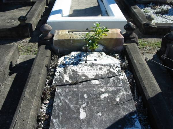 Rosalia Albertine STEGEMANN  | 18 Aug 1922  | aged 82  | erected by daughter and son-in-law  |   | Bethania (Lutheran) Bethania, Gold Coast  | 