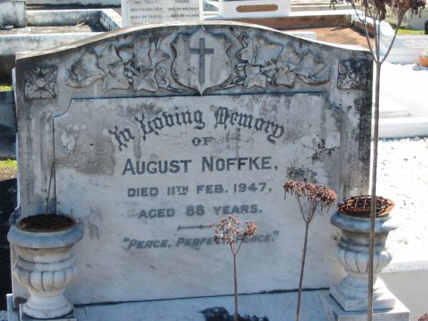 August NOFFKE  | 11 Feb 1947  | aged 88  |   | Bethania (Lutheran) Bethania, Gold Coast  | 