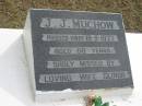 J J MUCHOW
18 Sep 1977
aged 68
(wife Gloria)
Bethel Lutheran Cemetery, Logan Reserve (Logan City)